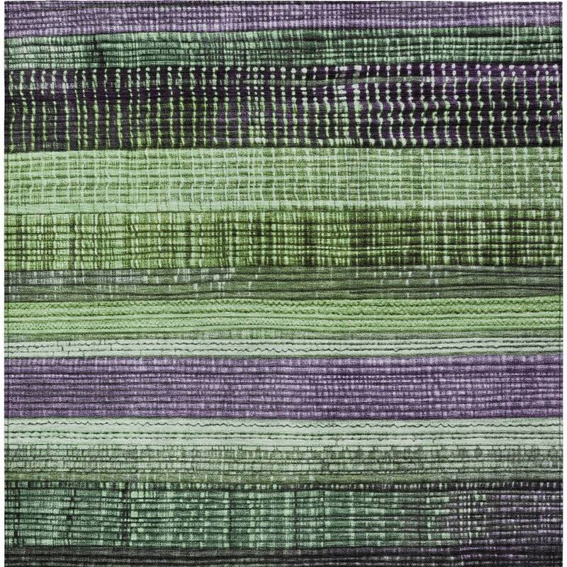 HomeRoots Striped Transitional Rectangle Outdoor Rug