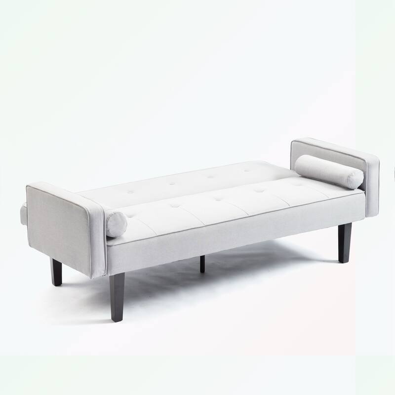 Futon Sofa Bed Convertible Couch Bed with Armrests