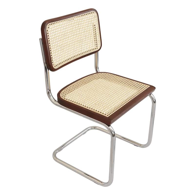 Breuer Chair Company Marcel Breuer Cesca Cane Cantilever Side Chair w/ Chrome Steel Frame (Various Wood & Cane Colors)