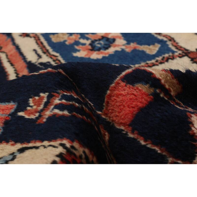 ECARPETGALLERY Hand-knotted Andelz Navy Wool Rug - 4'9 x 9'5