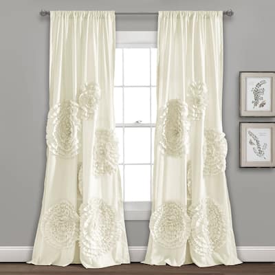 Silver Orchid Ince Flora Curtain Panel