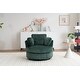 preview thumbnail 19 of 61, Oversized 360 Degreed Swivel Accent Chair Modern Soft Plush Corduroy Round Barrel Chair for Living Room Bedroom with Pillows