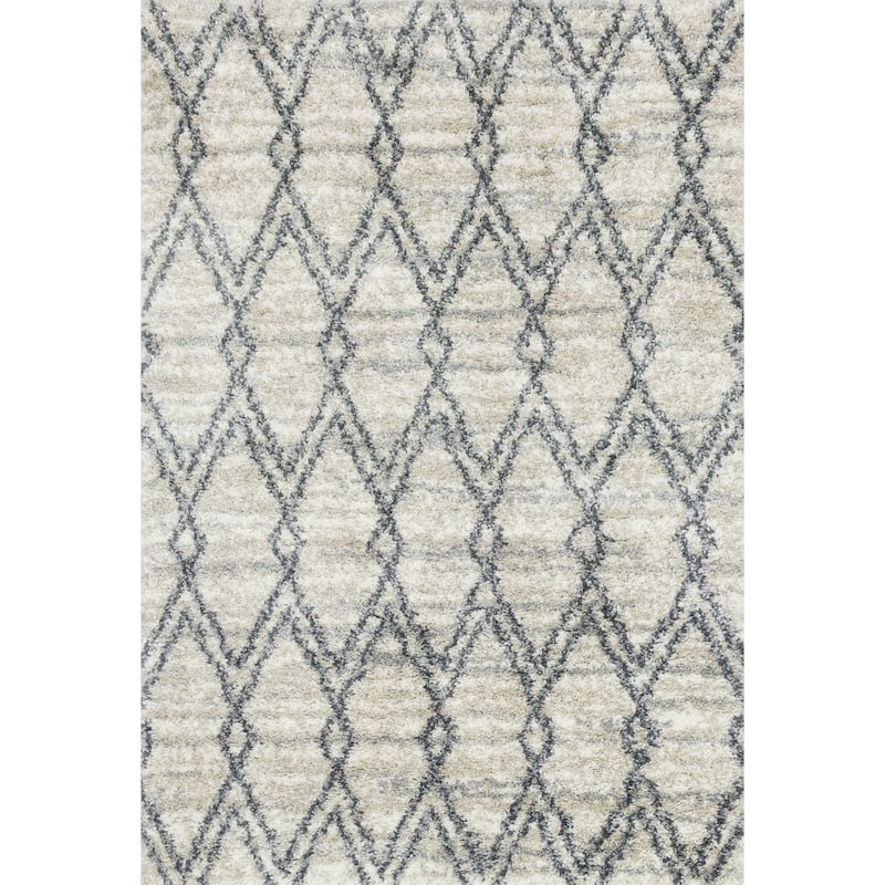 Alexander Home Geometric Moroccan Shag Area Rug