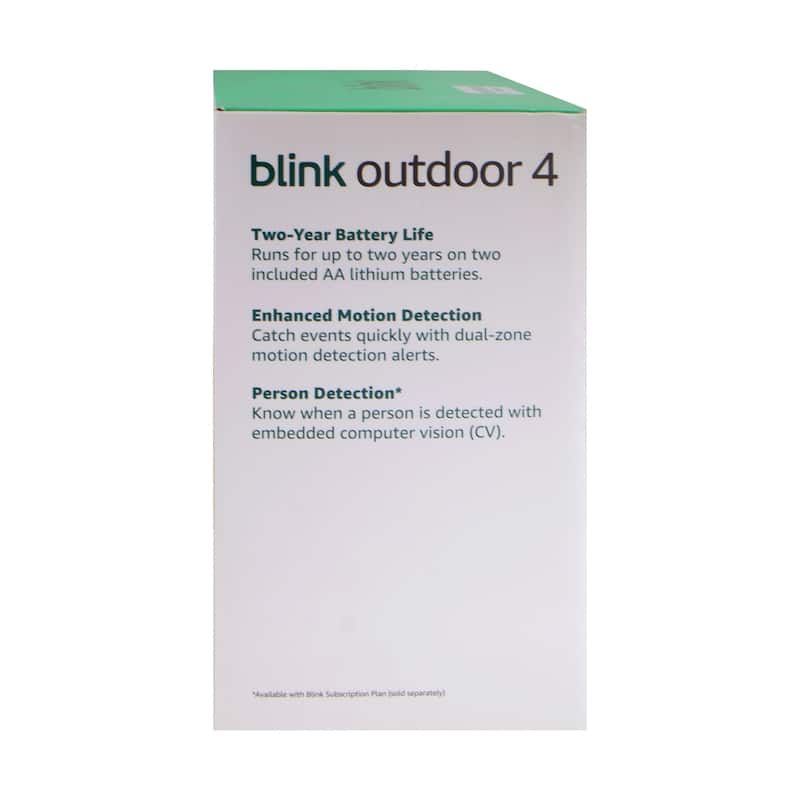 Blink Outdoor 4 Wireless Smart Security Camera - Sync Module Core Included (5 Cameras) - Black