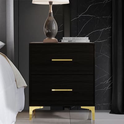 CraftPorch Simple and Stylish 2-Drawers Nightstand