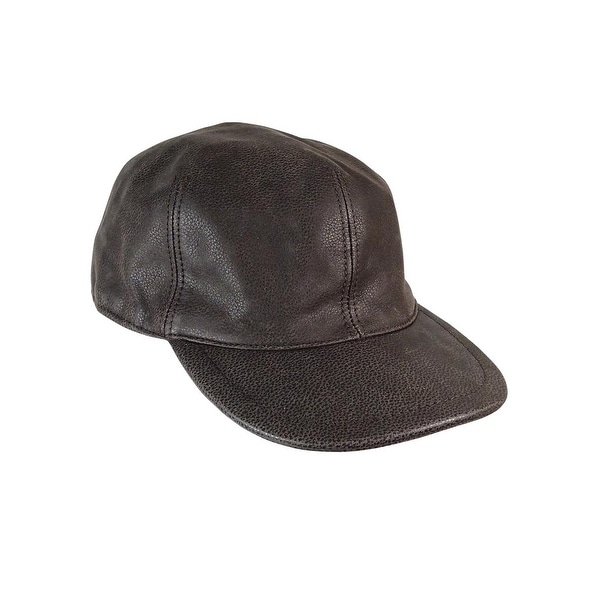 womens leather ball cap