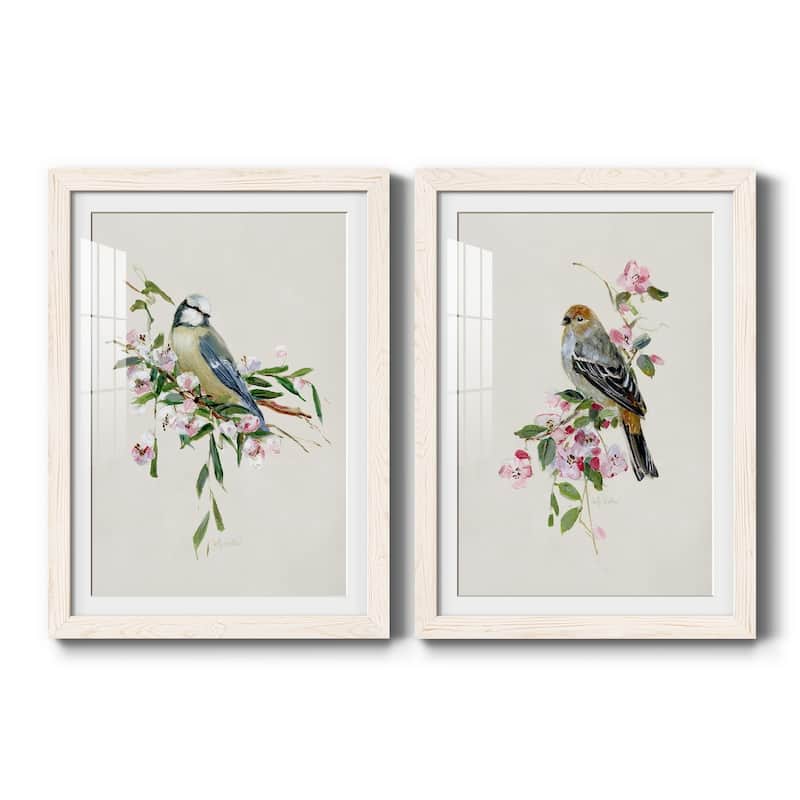 Spring Song Blue Bird-Premium Framed Print - Ready to Hang - 17X20 - White