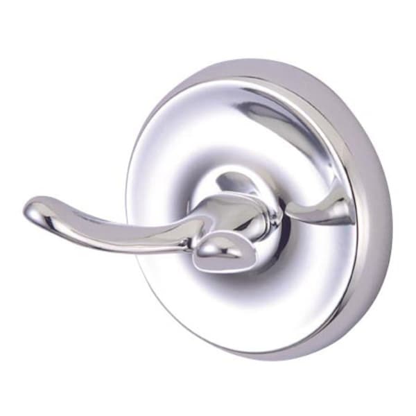 Elements Of Design Petosky Double Robe Hook Chrome Bed Bath