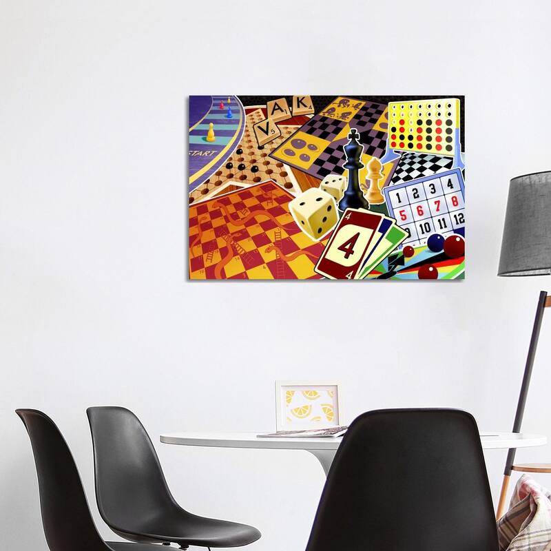 iCanvas "Board Games" by Unknown Artist Canvas Print - 26x40x1.5