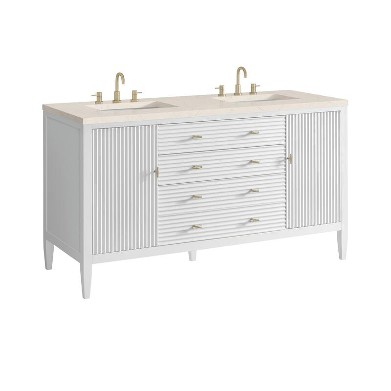 James Martin Vanities 485-V60D-3EMR Myrrin 60" Double Basin Wood
