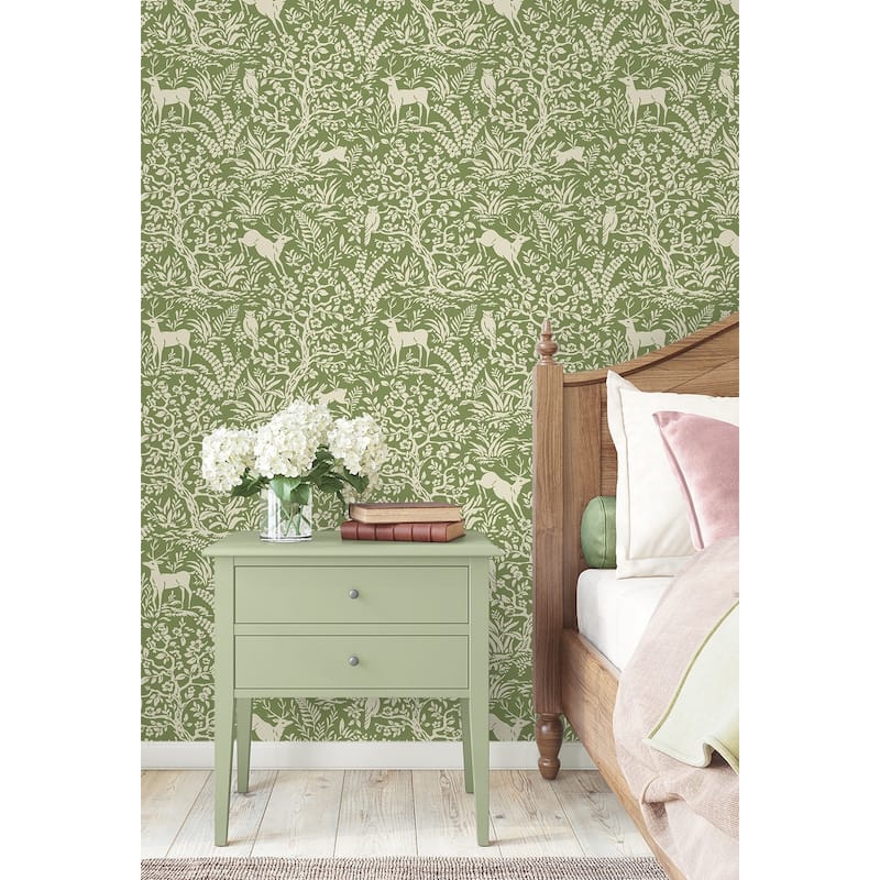 Daisy Bennett Designs Scandi Forest Premium Matte Non-Woven Peel and Stick Wallpaper