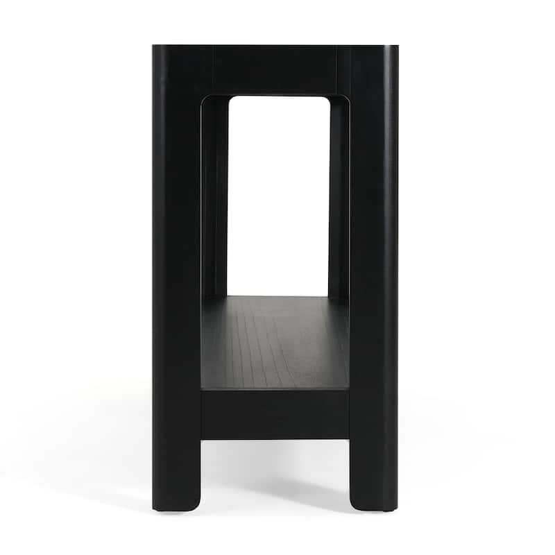 Modern Farmhouse Console Table with Open Shelf