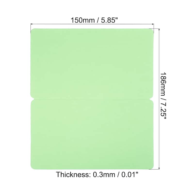 Blank Greeting Cards,50Pcs Favor Decor Foldable Blank Card, Card Paper - Light Green