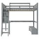 preview thumbnail 14 of 33, Full Pine Loft Bed with Desk & Smart Charging