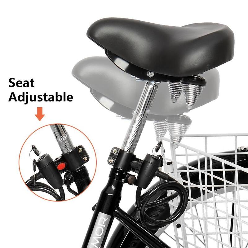 Adult Tricycle 24" Wheels, 7 Speed Men's Women's Bike
