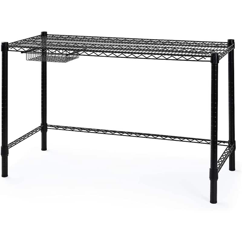 Suprima® Heavy Duty Carbon Steel Desk - Standard Size by DormCo - Black