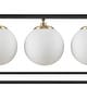 preview thumbnail 5 of 7, INK+IVY Helena 6-Light Frosted Glass Globe Linear Chandelier