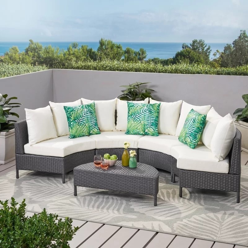 Half circle outdoor sectional shop