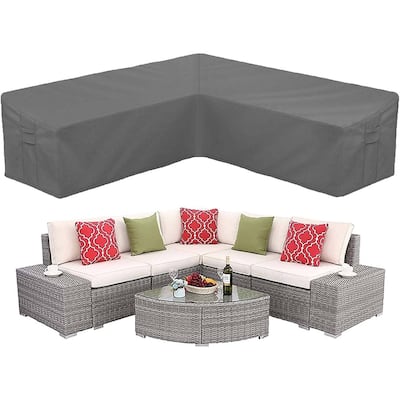 Heavy Duty Patio Sectional Sofa Cover Outdoor Furniture Cover Waterproof
