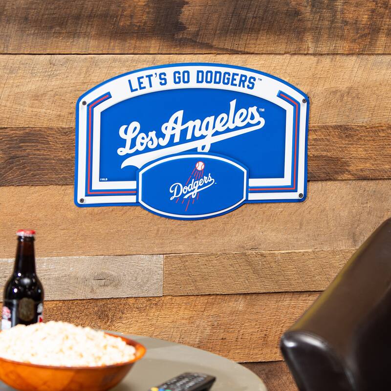 Los Angeles Dodgers Embossed Steel Wall Sign, 11" x 17"