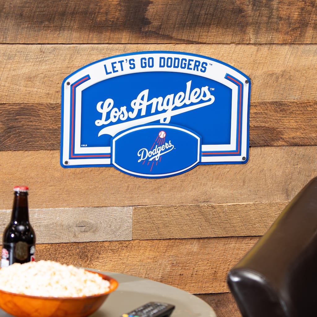 Los Angeles Dodgers Embossed Steel Wall Sign, 11" x 17"