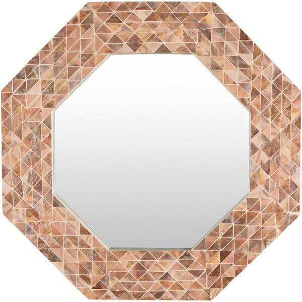 Shop 21.7" Copper Octagon Shaped Mosaic Inlaid Decorative ...