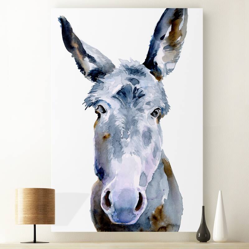 Sweet Donkey II -Premium Gallery Wrapped Canvas