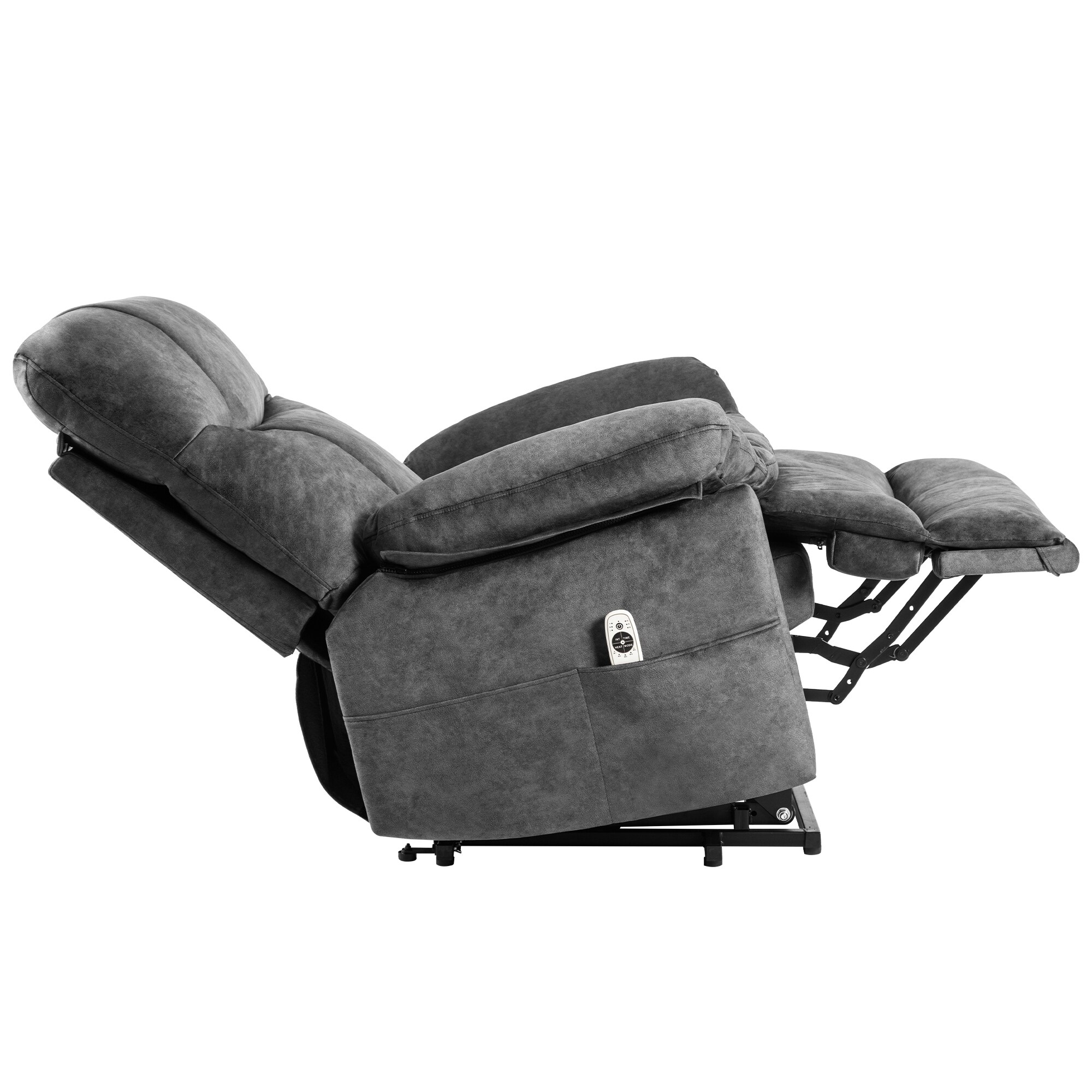 Oversized Big Man Modern Velvet Power Lift Recliner With Heating
