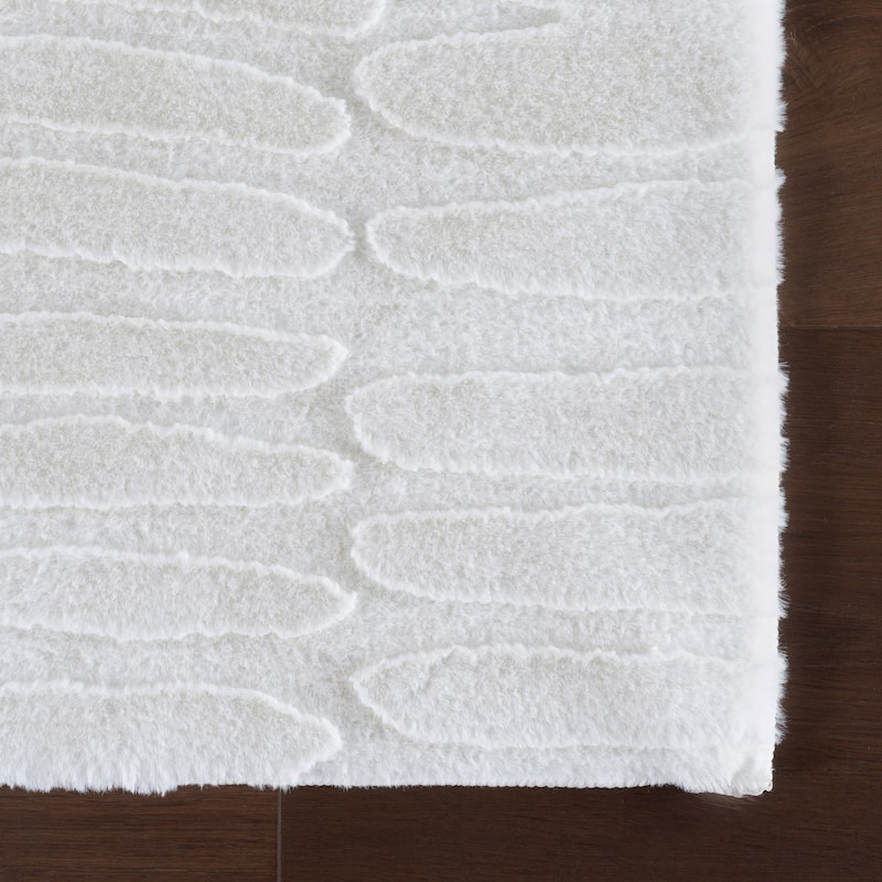 Nuloom Nivella Solid Cloud Washable Area Rug