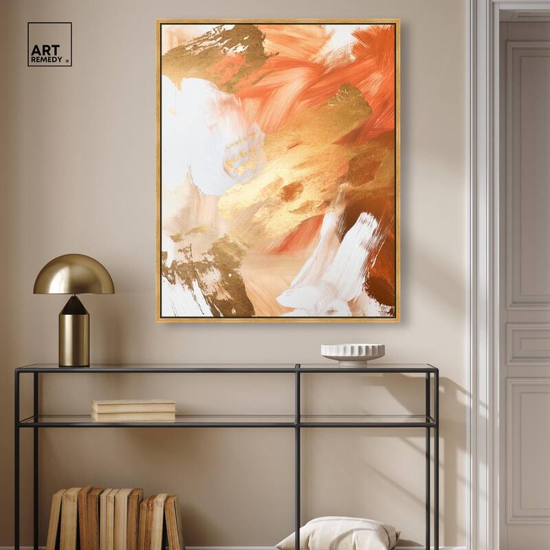 Golden Yellow Citrus Burst II Canvas by Art Remedy