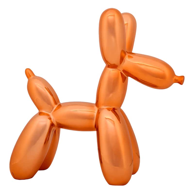 National Tree Company 11" Halloween Balloon Dog Figurine Indoor Decoration, Orange - 11 in