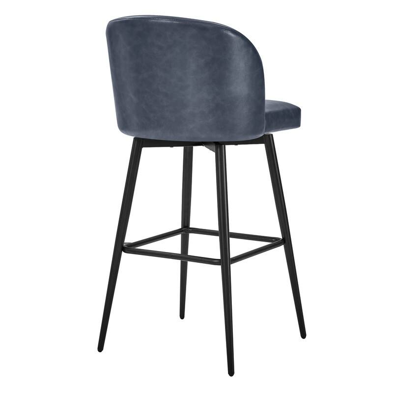 Charlotte Counter Height Swivel Barstool with Metal Legs Set