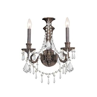 Vanderbilt 2 Light Bronze Sconce - 15'' W x 19'' H x 7.5'' D - 15'' W x 19'' H x 7.5'' D