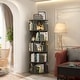 preview thumbnail 6 of 102, 4/5/6 Tiers Round Rotating Bookcase, Revolving Floor Standing Bookshelf Corner Organizer Display