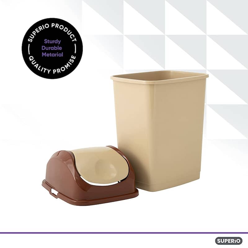 9 gal Slim Swing Trash Can