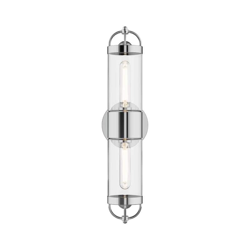 Alora Lighting WV461102 Lancaster 2 Light 21" Tall Wall Sconce - Chrome