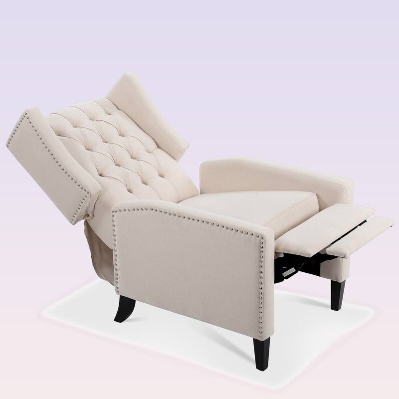 Modern Manual Wing Chair Recliner For Living Room