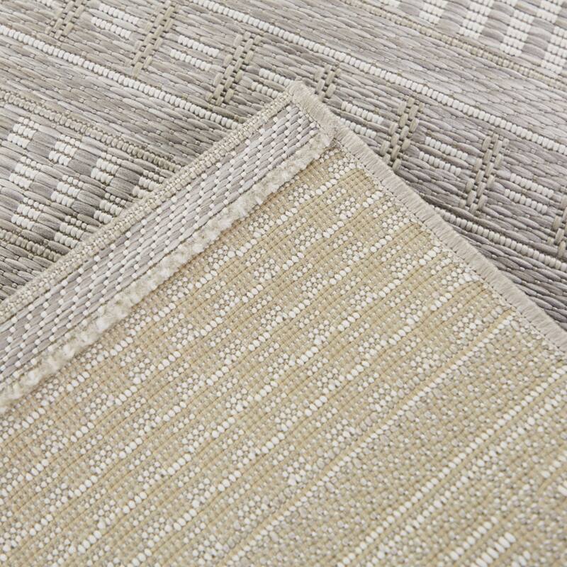Cohen Checkered Stripe Indoor/Outdoor Area Rug