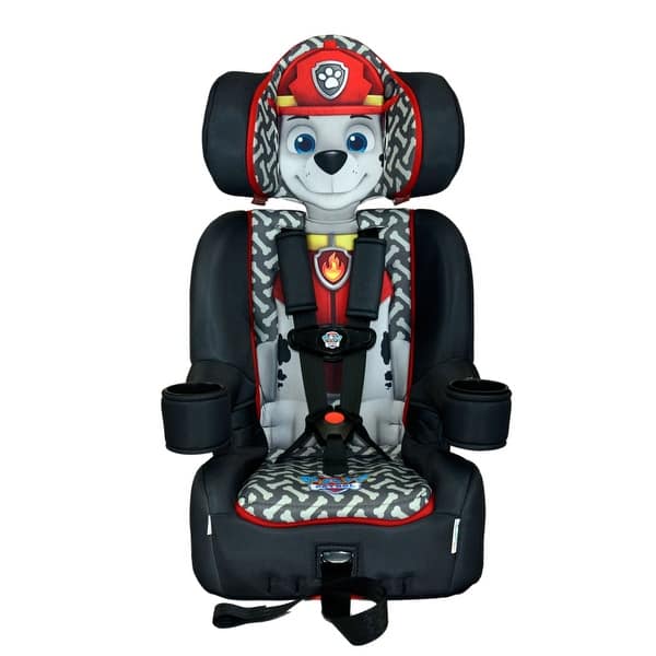 KidsEmbrace Nickelodeon Paw Patrol Marshall 2-in-1 Combination Harness Booster Car Seat - Black/Red
