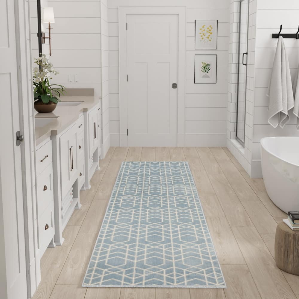 Nourison Washable Charm Indoor only Geometric Area Rug