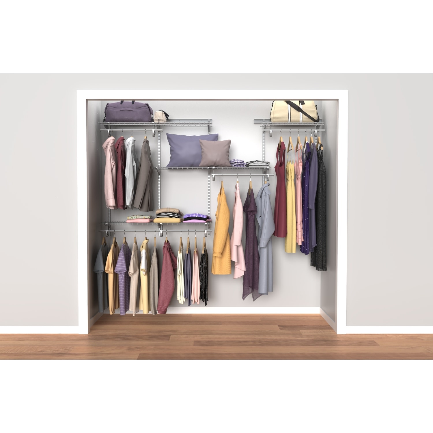 ClosetMaid 60 W Wire Closet Organizer Kit & Reviews