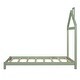 preview thumbnail 63 of 70, Wooden Platform Bed with Wood Slat Support, Modern Solid Wood Kids Bed Frame with House-shaped Headboard, No Box Spring Needed