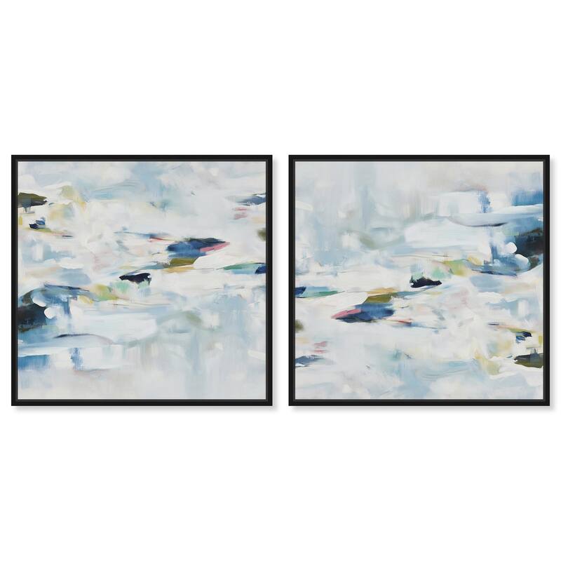 Sunset Poppy Chorus II Canvas by Art Remedy - 30" x 30" - Black