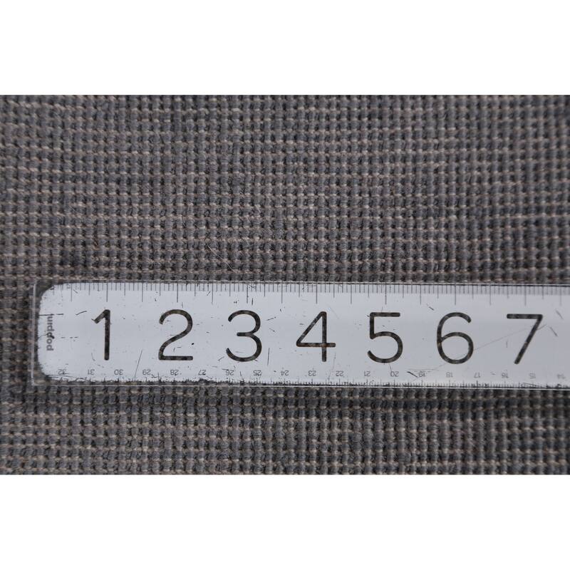 Hand Knotted Oriental 100% Wool Carpet Modern Solid Greys & Charcoal Gabbeh Area Rug - 13' 10'' X 9' 11''