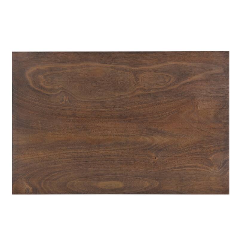 5-Piece Wooden Dining Table Set with 4 X-Back Chairs