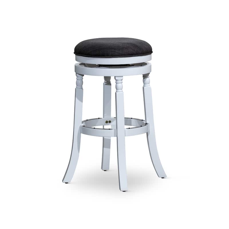 30" Bar Stool, Weathered Gray Finish