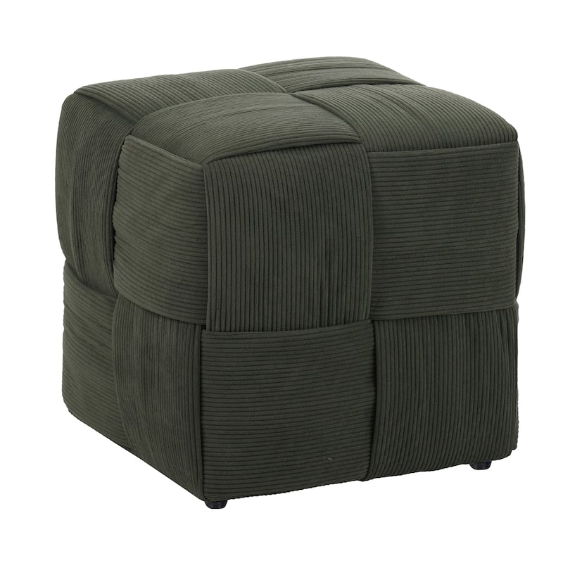 Ottoman Foot Rest Soft and Comfortable Ottoman - Green