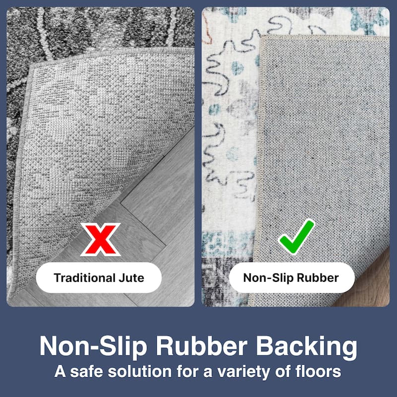 Well Woven Elle Basics Gala Vintage Botanical Washable Rug