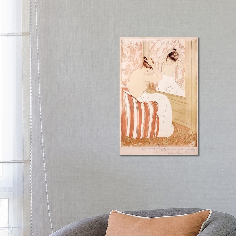 iCanvas "The Coiffure " by Mary Stevenson Cassatt Canvas Print - 26x18x1.5