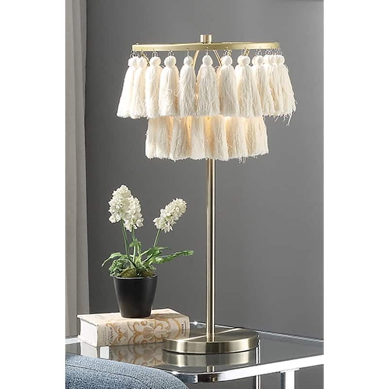 25"H Metal Table Lamp - Antique Brass
